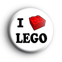 I Love LEGO Badge