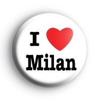 I Love Milan Badge