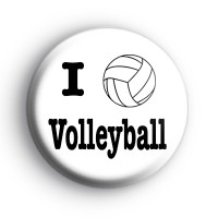 I Love Volleyball Badge thumbnail