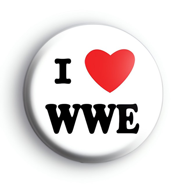 I Love WWE Badge