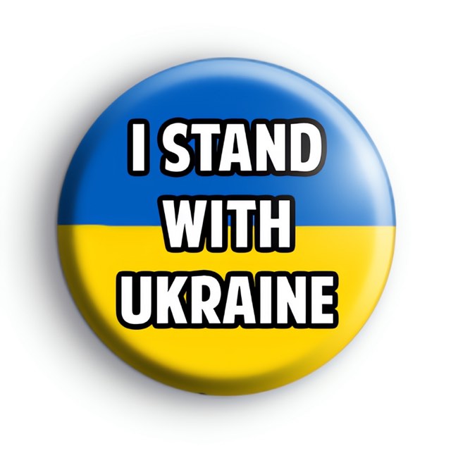 I Stand With Ukraine Badge