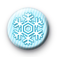 Ice Blue Snowflake Badge