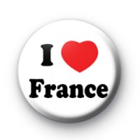I Love France Badges