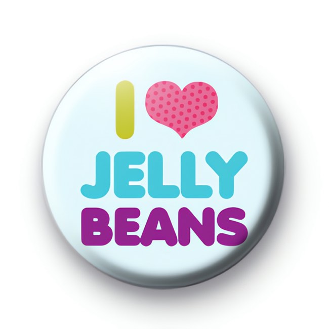 I LOve Jelly Beans Button Badges