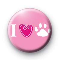 I Love My Pet Badge