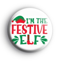 Im The Festive Elf Badge