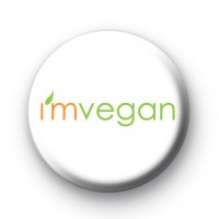 Im Vegan Button Badges