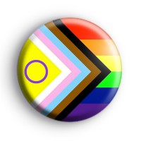 Intersex Progress Pride Flag Badge