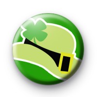 Irish Bowler Hat Shamrock Badge