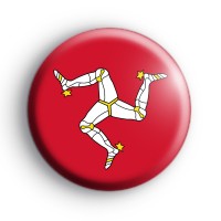 Isle of Man Flag Button Badge thumbnail