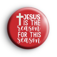 Jesus Is The Reason For The Season Red Badge thumbnail