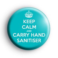 Keep Calm and Carry Hand Sanitiser Badge thumbnail