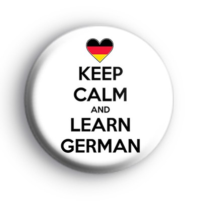 Keep Calm and Learn German Badge