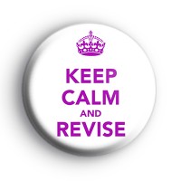 Keep Calm and Revise Pink Badge thumbnail