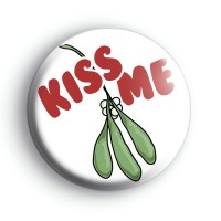 Kiss Me Mistletoe Badge thumbnail