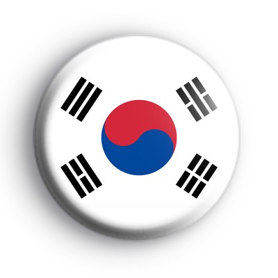 Korean Flag Button Badges medium