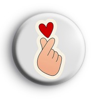 Korean Heart Symbol Badge