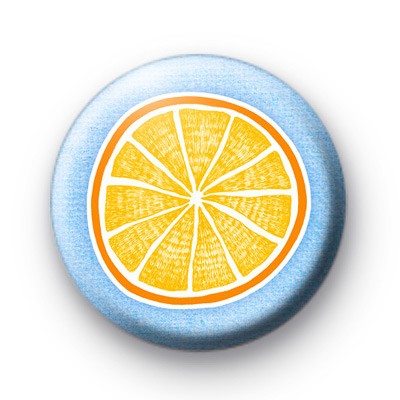 Orange Lemon Fruit Button Badges : Kool Badges