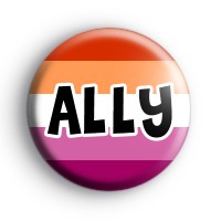 Lesbian Ally Flag Badge