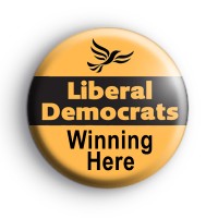 Liberal Democrats Winning Here Badge