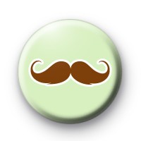 LIght Green and Brown Moustache badge