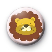 Big Cat Lion Button Badge