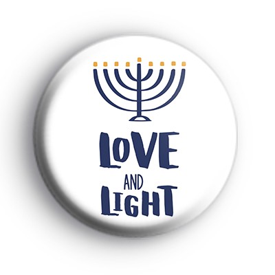 Love and Light Hanukkah Badge medium