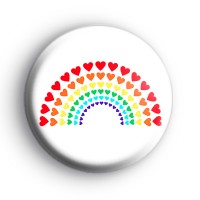Love Hearts Rainbow Badge