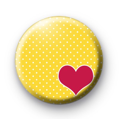 Pink Heart Yellow Badges medium