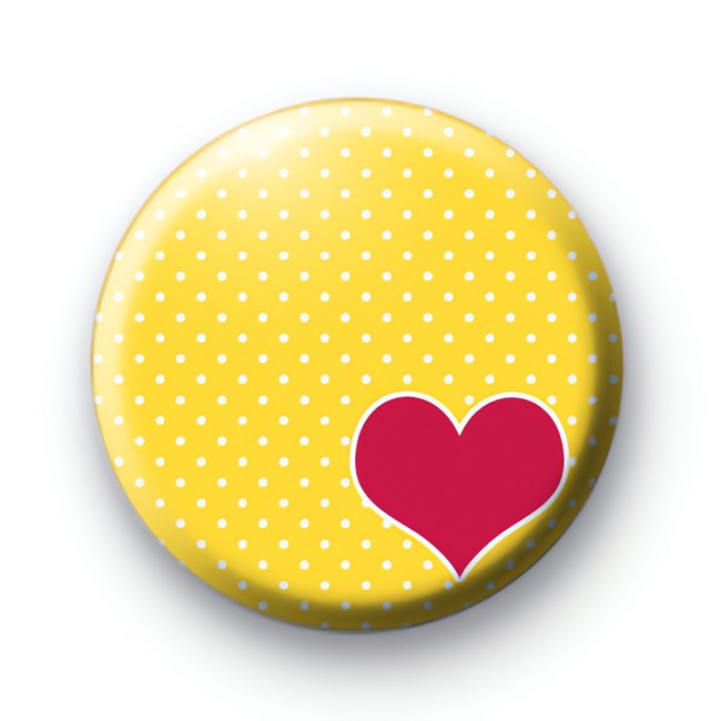 Pink Heart Yellow Badges