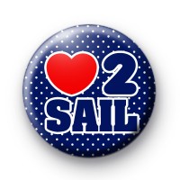 Love to Sail Button Badges