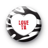 Love Ya Cute Love Heart Badge