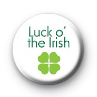 Luck o' The Irish Shamrock Badges