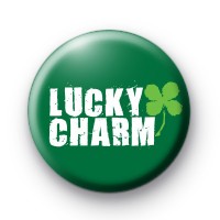 Lucky Charm Shamrock Button Badges