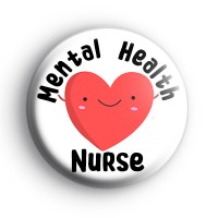 Mental Health Nurse Love Heart Badge