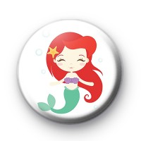 Cute Mermaid Button Badge thumbnail