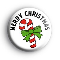 Candy Cane Merry Christmas Badges