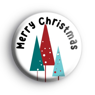 Merry Christmas Trees Badges medium