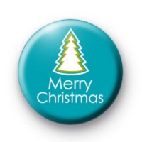 Merry Christmas Badge Blue