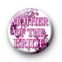 Floral Pink Mother of the Bride Badges