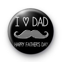 Happy Father's Day Moustache Badge thumbnail