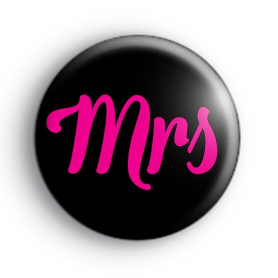 Mrs Pink Badges medium