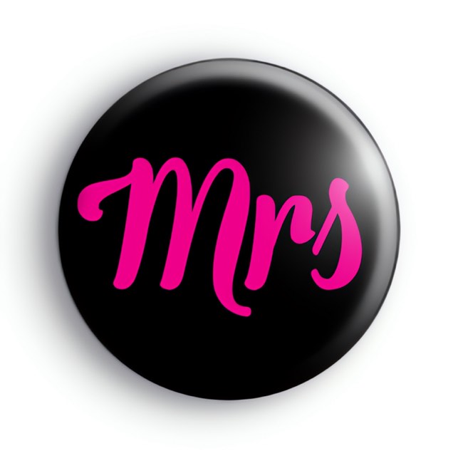 Mrs Pink Badges