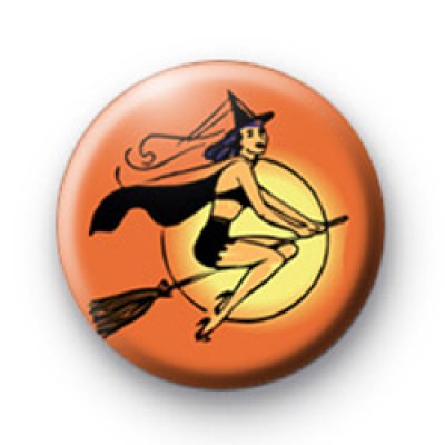 Orange Wicked Witch Badge