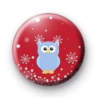Festive Snowflake and Owl Badge