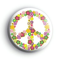 Peace Floral Symbol Badge thumbnail