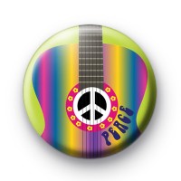 Bright Rainbow Guitar Buton Badges