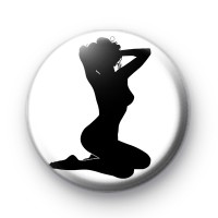 Sexy Pin Up Girl Silhouette Badges