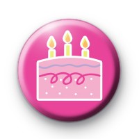 Birthday Cake and Candles Badge