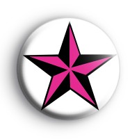 Black and Pink Star Badges